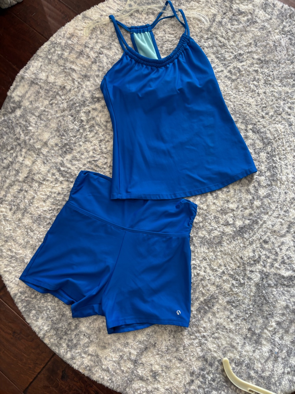 Bright Cobalt Blue Two-Piece Swim Set S